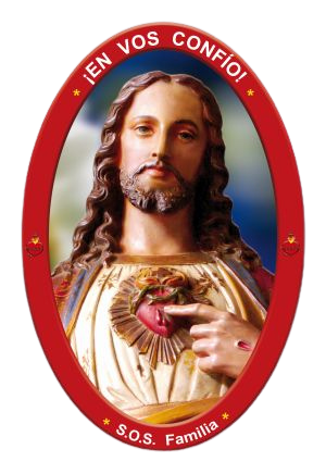 Adhesivo del Sagrado Corazón de Jesús