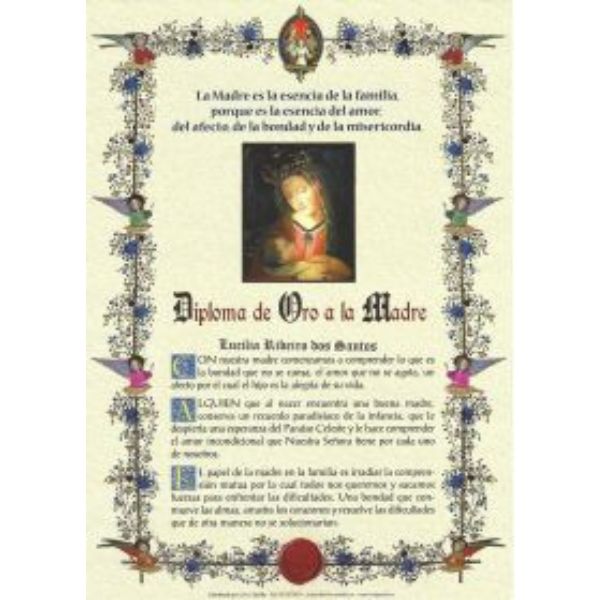 Regalemos el Diploma de Oro a la Madre