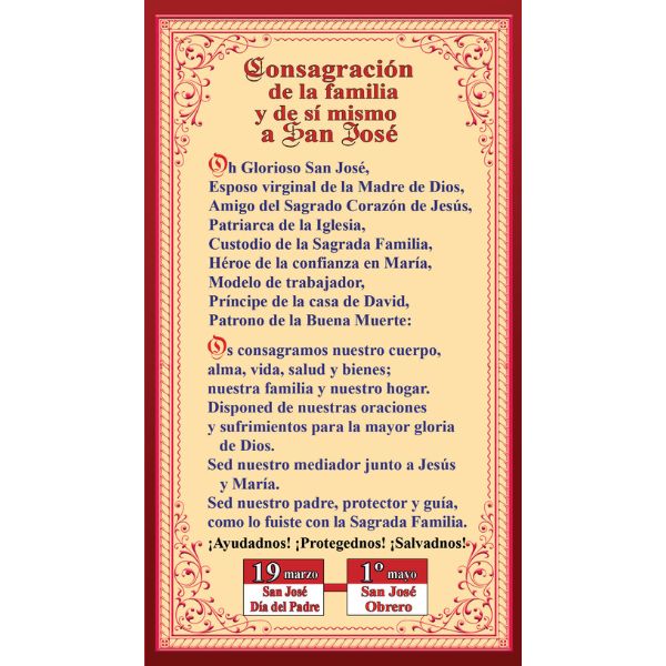 Consagración a San José