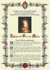 Regalemos el Diploma de Oro a la Madre